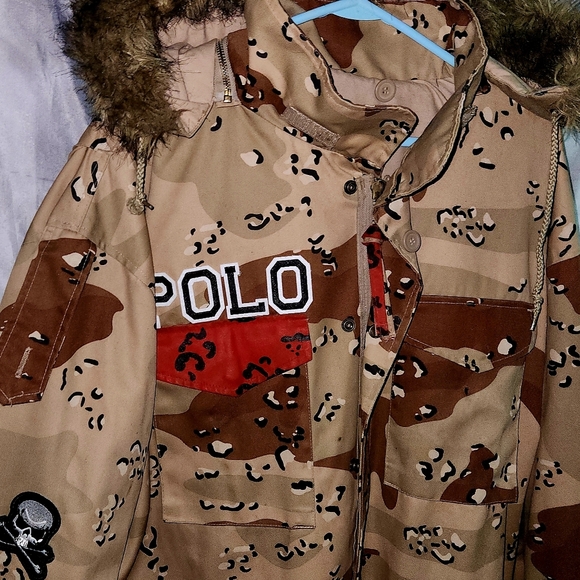 Vintage Ralph Lauren Polo Parka With A Genuine Coyote FurHood 1994 New Condition - Picture 4 of 11
